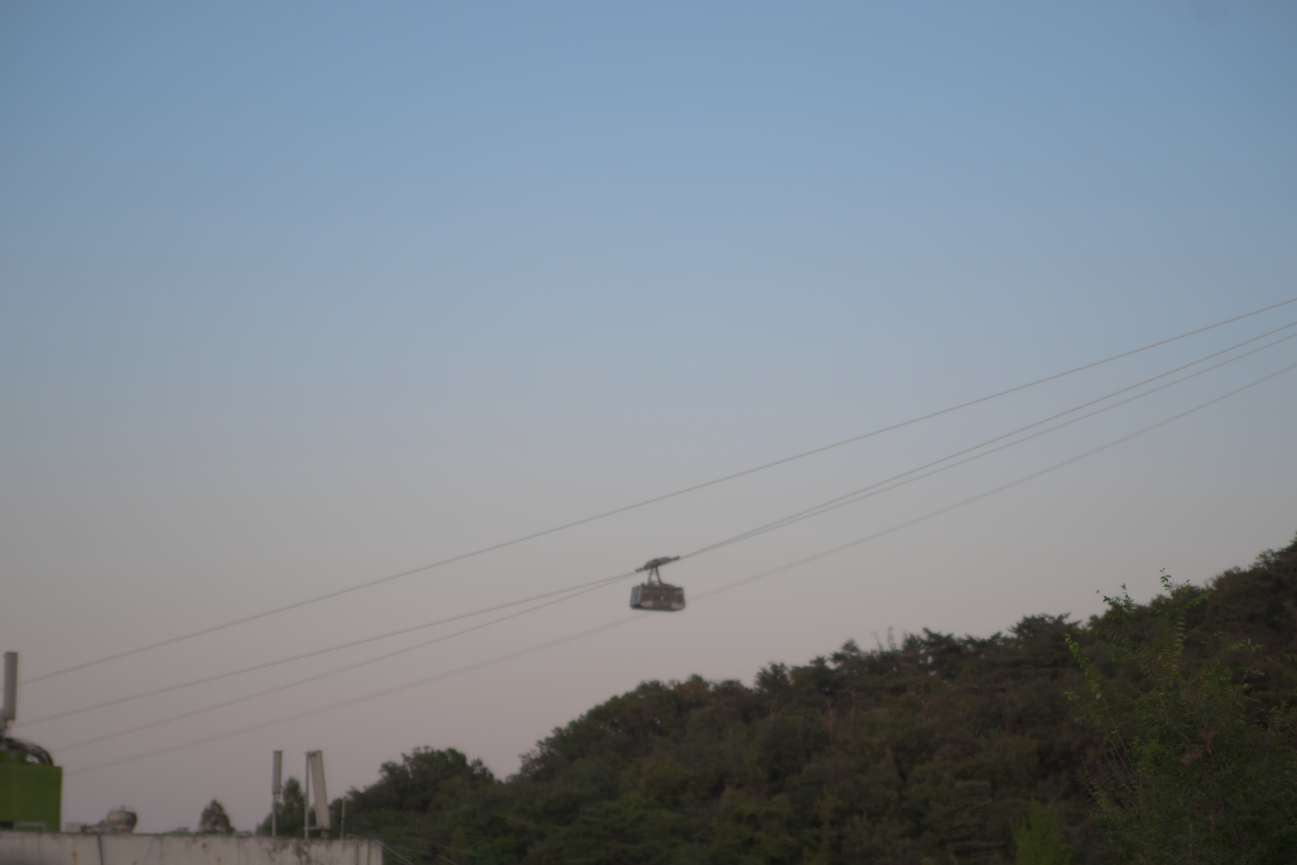 The cable car leading up to Namsan.